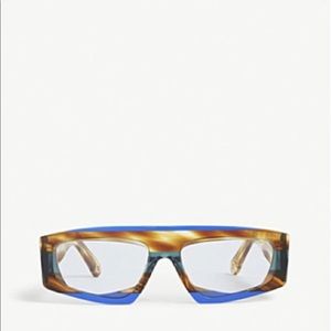 IN SEARCH OF JACQUEMUS Yauco Rectangular-frame Sunglasses In Blue